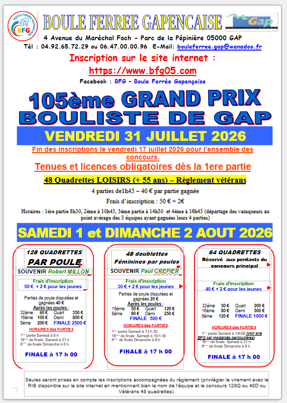 GRAND PRIX DE GAP 2026