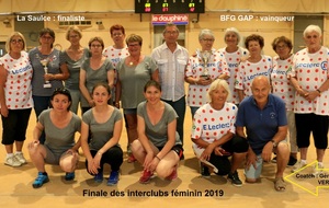 L'équipe féminine de la BFG vainqueur des interclubs féminins 2019