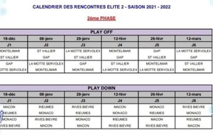 Calendrier des matchs 