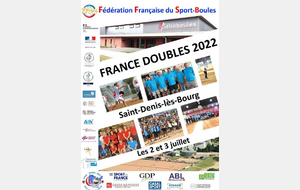 Les qualifiés au championnat de France doubles 2022