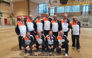 L'équipe ZOUAOUI de la BFG championne départementale des AS 3 et 4 saison 2022-2023