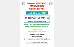 Concours sociétaire en triplettes mixtes