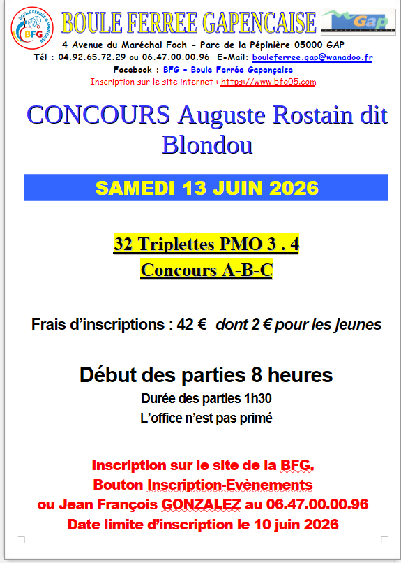 CONCOURS 32 TRIPLETTES PMO 3 et 4