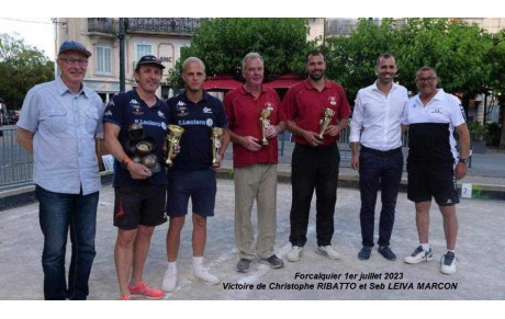Victoire de l'équipe RIBATTO/LEIVA-MARCON à Forcalquier le 1/07/2023