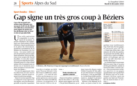 Victoire de l'équipe ELITE à Béziers ce samedi 9/12